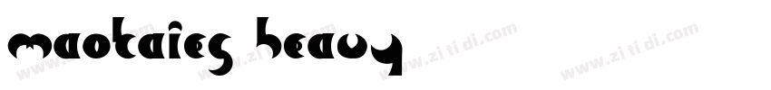 MaokaiEG Heavy字体转换
